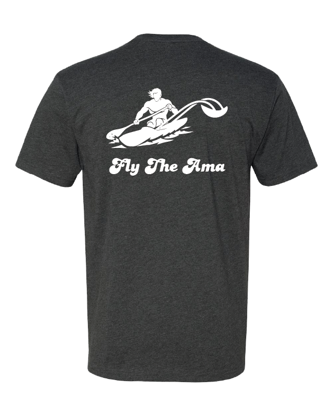 Fly The Ama Shirt Logos FTA Logo Charcoal BACK Fly The Ama Shirt Logos FTA Logo Charcoal BACK