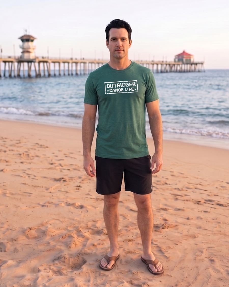 Fly The Ama Shirt Logos Only You Can Prevent GREEN FRONT MODEL Product Thumbnail Prevent Paddletics Fly The Ama
